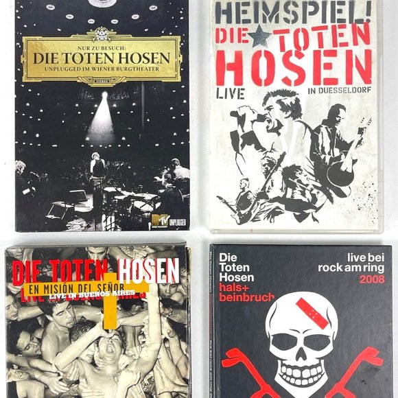 Die Toten Hosen 4 DVD Region 2 Bundle Live Unplugged Buenos Aires German Punk